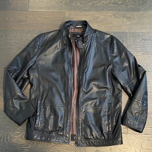 Hugo Boss Black Leather Jacket